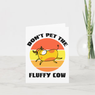 Carte Ne Pas Attirer Les Vaches Fluffantes, Les Vaches F