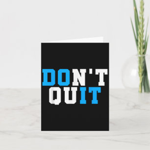 Carte Ne pas cesser de faire It-motivational Workout-gym