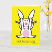 Carte Ne pas écouter (Fleur jaune)