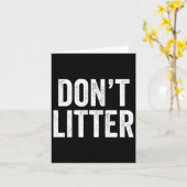 Carte Ne pas jeter de détritus (Fleur jaune)