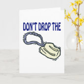 Carte Ne Pas Laisser Le Savon (Fleur jaune)