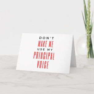 Carte Ne pas me faire utiliser ma voix principale 2
