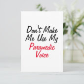 Carte Ne pas m'obliger à utiliser ma voix paramétrée (Debout devant)