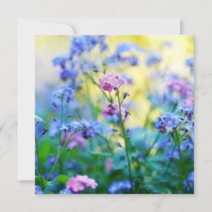 Carte Ne pas oublier les fleurs