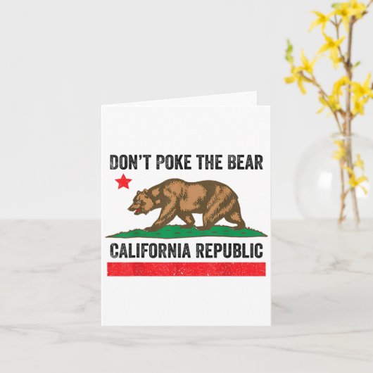 Carte Ne pas prendre l’ours en Californie (Fleur jaune)