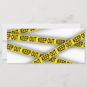 Carte Ne pas rester à l'écart ne pas traverser la bande 