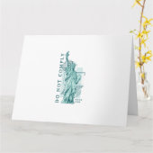 Carte Ne pas se conformer (Fleur jaune)