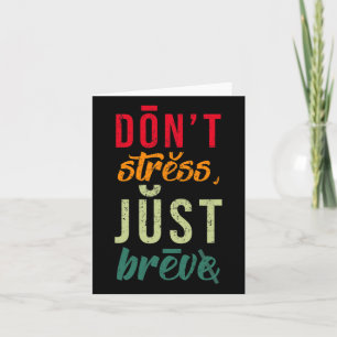 Carte Ne pas stresser Breve Dyslexia Sensibilisation Dys