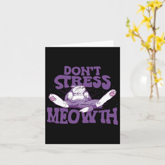 Carte Ne pas stresser la connaissance nationale du stres (Fleur jaune)