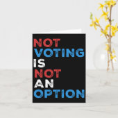 Carte Ne Pas Voter N'Est Pas Une Option - Déclaration Gr (Fleur jaune)