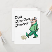 Carte Ne passez pas la Pâque (Devant/Arrière en situation)