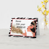 Carte "Ne Perdez Jamais Votre ÉPARGNE !" (Fleur jaune)