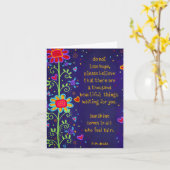 Carte Ne perds pas espoir Encouragement Jolie Florale (Fleur jaune)