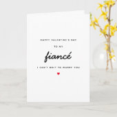 Carte Ne peut pas attendre pour épouser Fiancé Coeur Val (Fleur jaune)