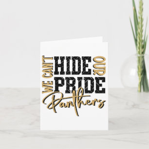 Carte Ne peut pas cacher notre panthère Pride Gold Panth