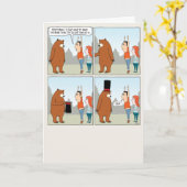 Carte Ne peut pas s'éclater un Ours drôle anniversaire (Fleur jaune)