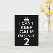 Carte Ne Peux Pas Garder Le Calme Seulement 2 Drôle Deux (Fleur jaune)