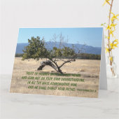 Carte Ne plaise pas à votre propre compréhension (Fleur jaune)