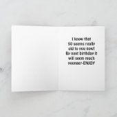 Carte NE PLEUREZ PAS MON AMI ***50e ANNIVERSAIRE*** Cart (Intérieur)