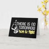 Carte Né Pour Combattre, Gants De Boxe (Fleur jaune)