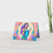 Carte Né pour être un Aquarius pour l'anniversaire (Devant)