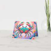 Carte Né pour être un cancer pour l'anniversaire (Devant)