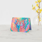 Carte Né pour être un Gemini pour anniversaire (Fleur jaune)