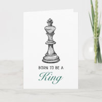 Né pour être un joueur de jeu d'échecs roi pour l'