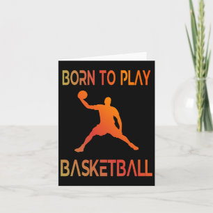 Carte Né Pour Jouer Basketball Fan Basketball Joueur 2