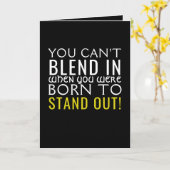 Carte Né pour se lever (Fleur jaune)