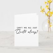 Carte Ne pouvons-nous pas tous juste rester sur le terra (Fleur jaune)