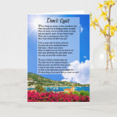 Carte Ne quittez pas le poème (Fleur jaune)