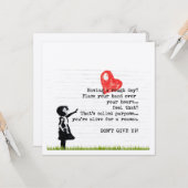 Carte Ne renoncez pas à la citation d'encouragement Sant (Devant/Arrière en situation)