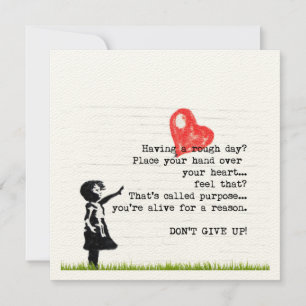 Carte Ne renoncez pas à la citation d'encouragement Sant