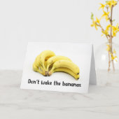 Carte Ne réveillez pas les bananes (Fleur jaune)