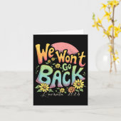 Carte Ne reviendra pas en arrière Kamala 2024 Kamala Har (Fleur jaune)