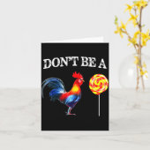 Carte Ne Sois Pas Un Pigeon Drôle Fête Des Pères  (Fleur jaune)