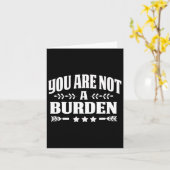 Carte Ne sont pas une charge de sensibilisation à la san (Fleur jaune)