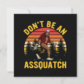 Carte Ne soyez pas un Assquatch (Dos)