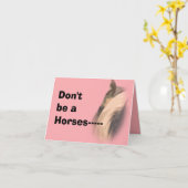 Carte Ne soyez pas un cheval, mais (Fleur jaune)