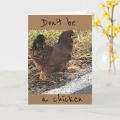 CARTE NE SOYEZ PAS UN POULET **50** N'EST PAS SI MAUVAIS (Fleur jaune)