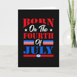 Carte Né sur le 4 juillet
