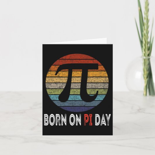 Carte Né Sur Pi Day Shirt1 (Devant)