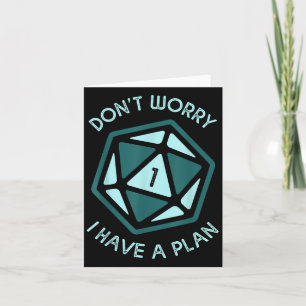 Carte Ne t'inquiète pas d'avoir un plan