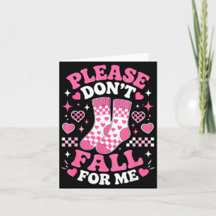 Carte Ne tombez pas amoureux de chaussettes drôles pun b