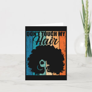 Carte Ne Touchez Pas Mes Cheveux Drôle Afro Cheveux Natu