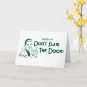 Carte Ne tournez pas la porte ! (Dadisme #152) (Fleur jaune)