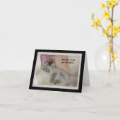 Carte Ne va pas bien. (Fleur jaune)