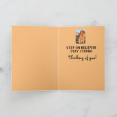 Carte Ne vous arrêtez pas de récupérer contre le c (Intérieur)