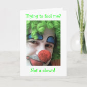 CARTE NE VOUS FERMEZ PAS AVEC UN CLOWN LE 30E ANNIVERSAI (Devant)